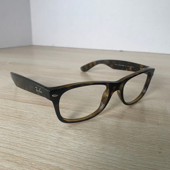 Ray-Ban RB2132 New Wayfarer 902 Sunglasses Tortoise Frames Only 52-18-145 Italy - Picture 1 of 9